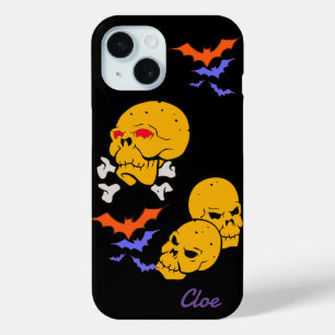 Coque Pour iPhone 15 Bats coque iphone d'araignée crâne - Design gothiq
