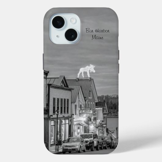 Coque Pour iPhone 15 Charme côtier : Bar Harbour Maine coque iphone (Verso)