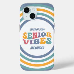 Coque Pour iPhone 15 Classe Vibes Senior de 2024 Grad