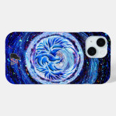 Coque Pour iPhone 15 Coque bleu Phoenix-Mate coque iphone (Verso (horizontal))