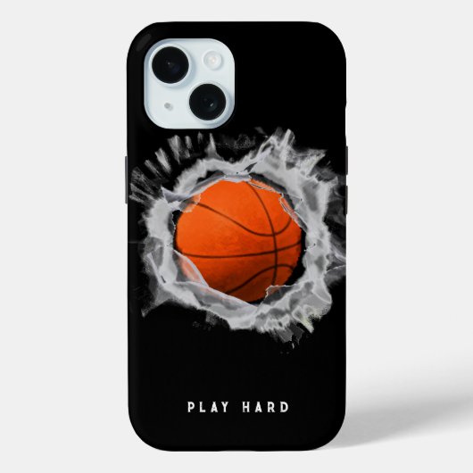 Coque Pour iPhone 15 Coque de basket-ball-coque iphone (Verso)