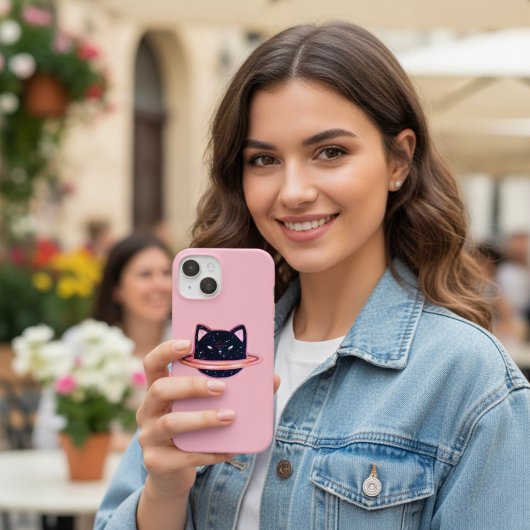 Coque Pour iPhone 15 Coque de chat Planet-coque iphone Mate