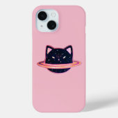 Coque Pour iPhone 15 Coque de chat Planet-coque iphone Mate (Verso)