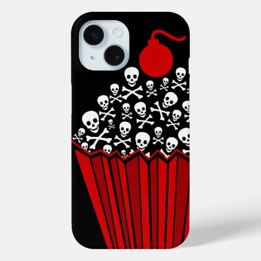 Coque Pour iPhone 15 Coque de Cupcake du crâne - coque iphone de Mate (Verso)