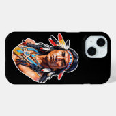 Coque Pour iPhone 15 Coque iphone amérindien (Verso (horizontal))