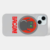 Coque Pour iPhone 15 Coque iphone Bacon Robot (Verso (horizontal))