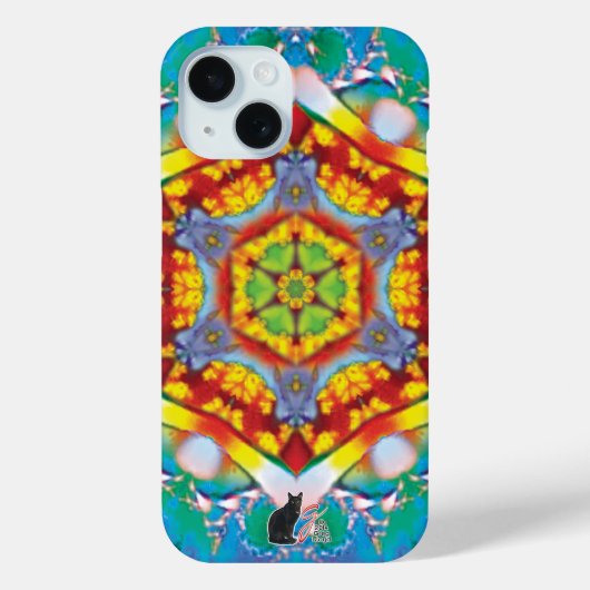 Coque Pour iPhone 15 Coque iphone Centris Kaleidoscope (Verso)