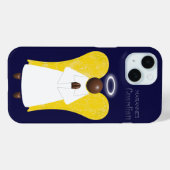 Coque Pour iPhone 15 Coque iphone d'Ange de la Guardian d'Amérique afri (Verso (horizontal))
