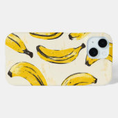 Coque Pour iPhone 15 Coque iphone de banane rétro (Verso (horizontal))