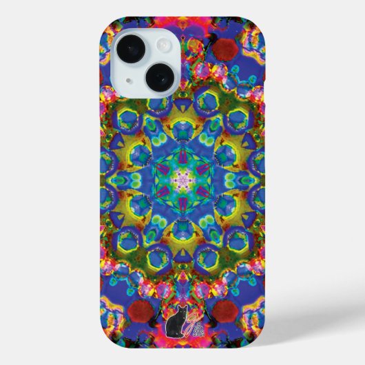 Coque Pour iPhone 15 Coque iphone de Doily Kaleidoscope (Verso)