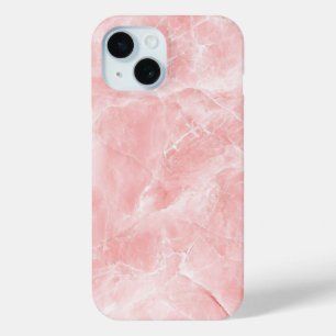 Coque Pour iPhone 15 Coque iphone de texture en marbre rose doux