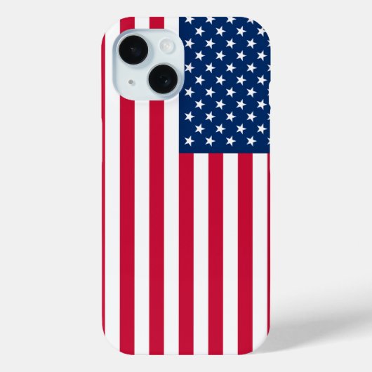 Coque Pour iPhone 15 Coque iphone du drapeau patriotique américain (Verso)