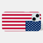 Coque Pour iPhone 15 Coque iphone du drapeau patriotique américain (Verso (horizontal))