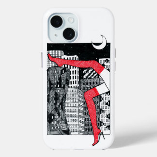Coque Pour iPhone 15 Coque iphone élégant avec une photo d'une femme
