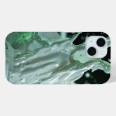 Coque Pour iPhone 15 Coque iphone Emerald Splash Dynamics (Verso (horizontal))