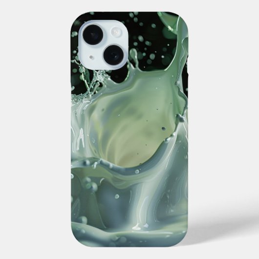 Coque Pour iPhone 15 Coque iphone Emerald Splash Dynamics (Verso)