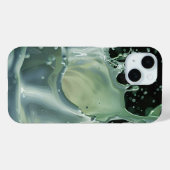 Coque Pour iPhone 15 Coque iphone Emerald Splash Dynamics (Verso (horizontal))