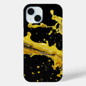 Coque Pour iPhone 15 Coque iphone Golden Splash Dynamics (Verso)