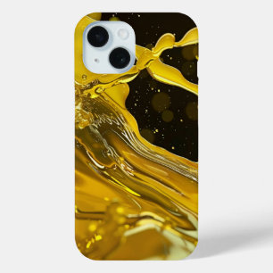 Coque Pour iPhone 15 Coque iphone Golden Splash Dynamics