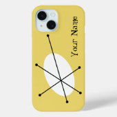 Coque Pour iPhone 15 Coque iphone Jaune Dazzle 'Your Name' (Verso)