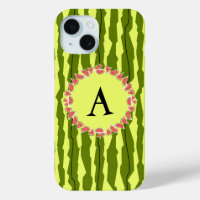 Coque iphone "Monogramme" de la pastèque