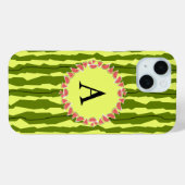 Coque Pour iPhone 15 Coque iphone "Monogramme" de la pastèque (Verso (horizontal))