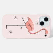 Coque Pour iPhone 15 coque iphone rose Flamant rose (Verso (horizontal))