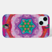 Coque Pour iPhone 15 Coque iphone Rosette Kaleidoscope (Verso (horizontal))