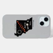 Coque Pour iPhone 15 Coque iphone solaire Eclipse du Missouri (Verso (horizontal))