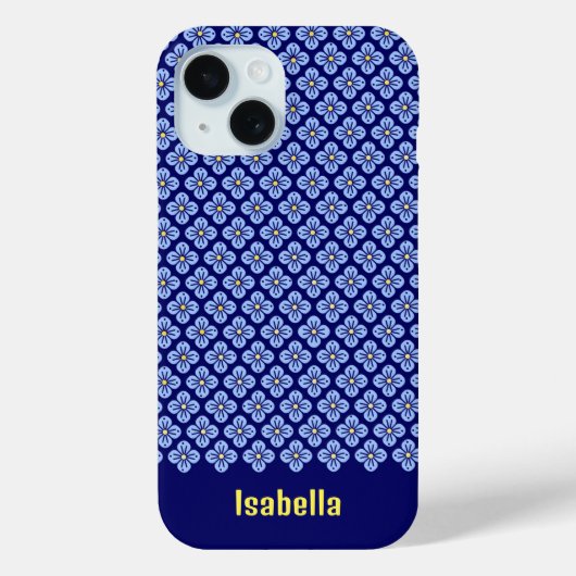 Coque Pour iPhone 15 Coque-Mate coque iphone à motif floral (Verso)