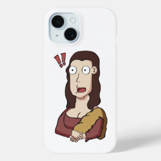 Coque Pour iPhone 15 Coque Mona Lisa 15 choqué