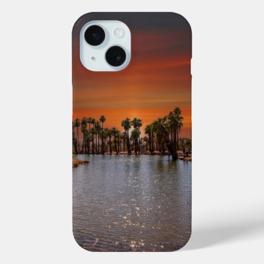 Coque Pour iPhone 15 Coucher de soleil à Papago Park Coque iphone (Verso)