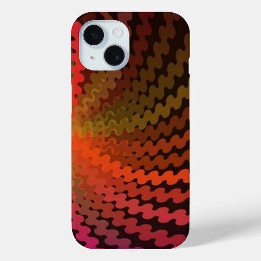 Coque Pour iPhone 15 Couleurs d'été spirale iPhone 15 Coque (Verso)