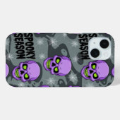 Coque Pour iPhone 15 Crâne squelette éffrayant Halloween iPhone / coque (Verso (horizontal))