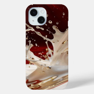 Coque Pour iPhone 15 Crimson Gold Splash coque iphone