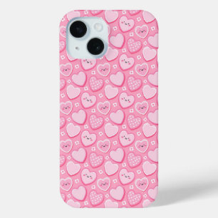 Coque Pour iPhone 15 Cute Rose Hearts Girl iPhone / coque ipad