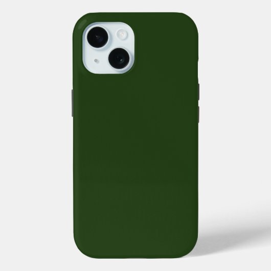 Coque Pour iPhone 15 Dark Forest Green iPhone 15 Coque (Verso)