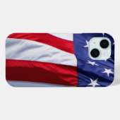Coque Pour iPhone 15 drapeau américain iPhone 15 coque (Verso (horizontal))