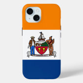 Coque Pour iPhone 15 Drapeau d'Albany, New York iPhone / coque ipad (Verso)