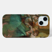 Coque Pour iPhone 15 Edgar Degas Danseuses coque iphone rose et vert (Verso (horizontal))
