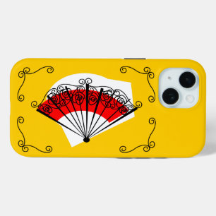 Coque Pour iPhone 15 Espagnol - Coins du ventilateur coque iphone horiz