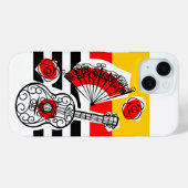 Coque Pour iPhone 15 Espagnol Souvenirs Classique coque iphone en bande (Verso (horizontal))