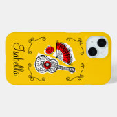 Coque Pour iPhone 15 Espagnol Souvenirs corners nom coque iphone (Verso (horizontal))