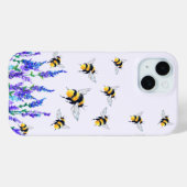 Coque Pour iPhone 15 Fleurs de printemps et coque iphone d'abeilles (Verso (horizontal))
