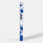 Coque Pour iPhone 15 Floral bleu coque iphone personnalisé (Verso / Droite)