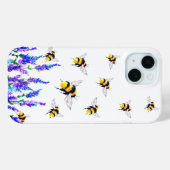 Coque Pour iPhone 15 Flying Bees coque iphone (Verso (horizontal))