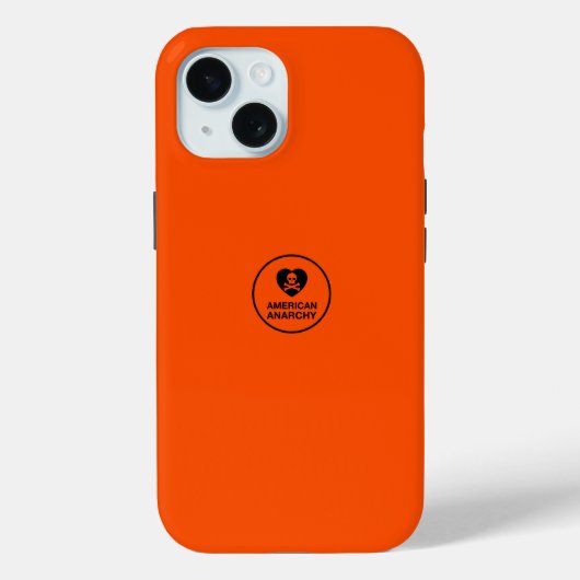 Coque Pour iPhone 15 Halloween Orange - Emo - iPhone / coque ipad (Verso)