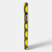 Coque Pour iPhone 15 impression gris et jaune, coque iphone Coque-mat (Verso / Gauche)