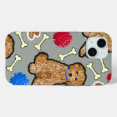 Coque Pour iPhone 15 iPhone 15 coque Heavy Duty Goldendoodle (Verso (horizontal))