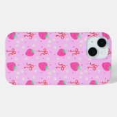 Coque Pour iPhone 15 Iphone à gâteau de fraise 15 Coque (Verso (horizontal))